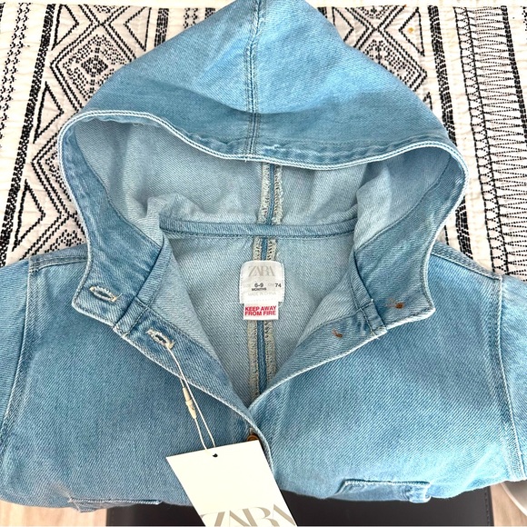 Zara 6-9 month Jean jacket - Picture 7 of 10